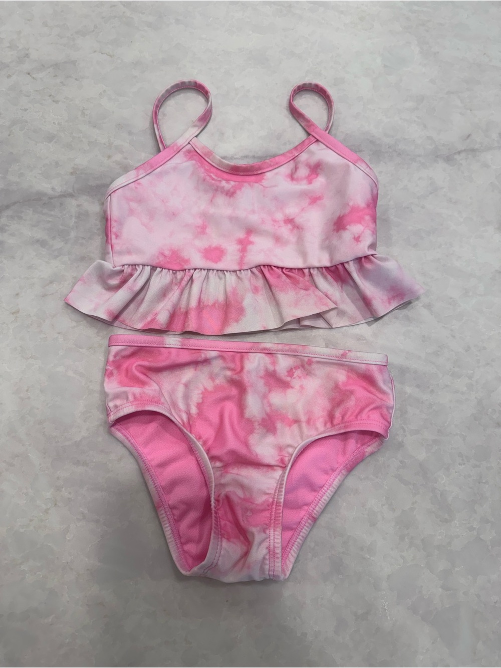 GAP Baby Pink Two-Piece Toddler Swimsuit